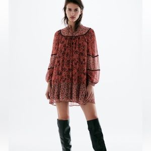 Zara mini printed dress